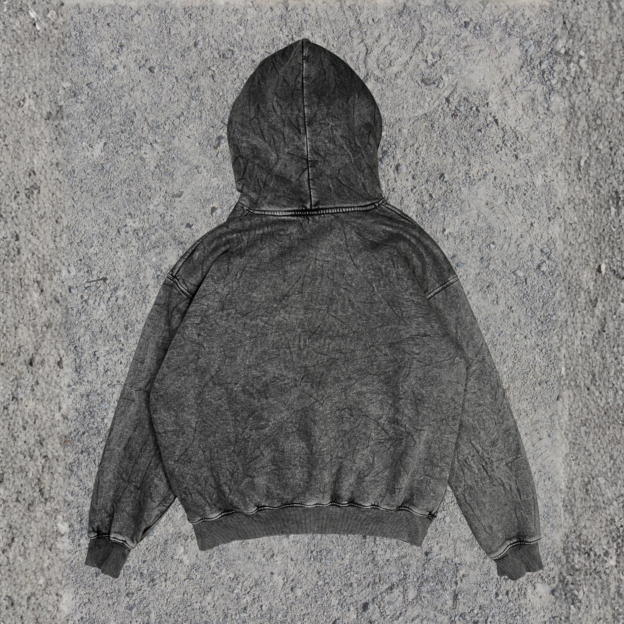 Cobblant Midnight Spider Acid Wash Hoodie